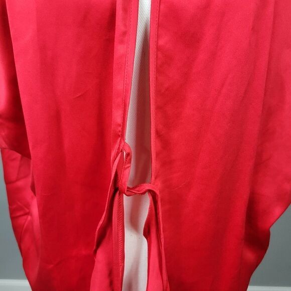 Victoria's Secret Satin Kimono Robe. Red. One Size#26 - Picture 4 of 13